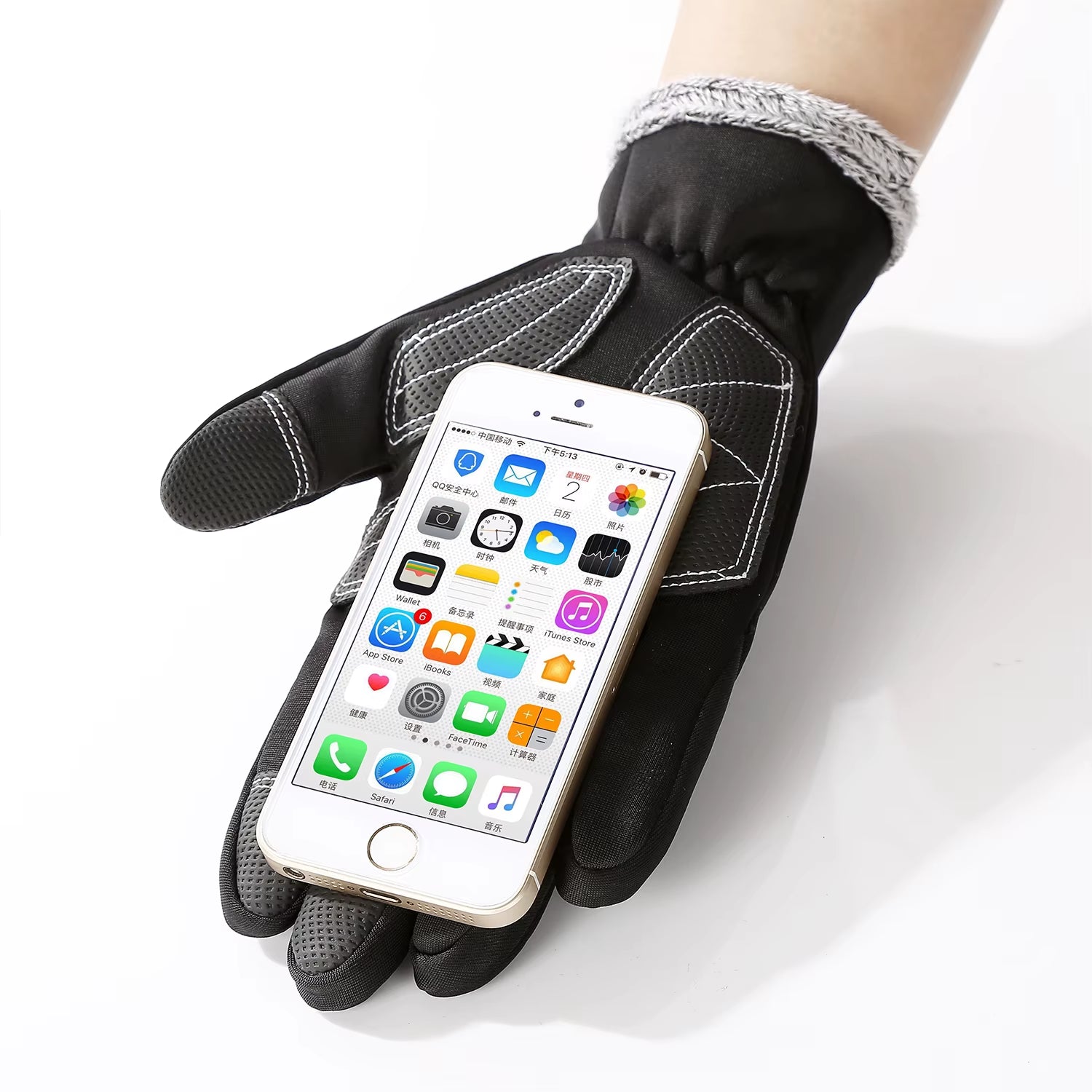 Touch Screen Winter Bike Gloves Windproof Full Finger Cycling Glove Men Bike Riding Gloves